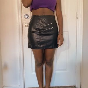 Forever 21 Pleather Miniskirt